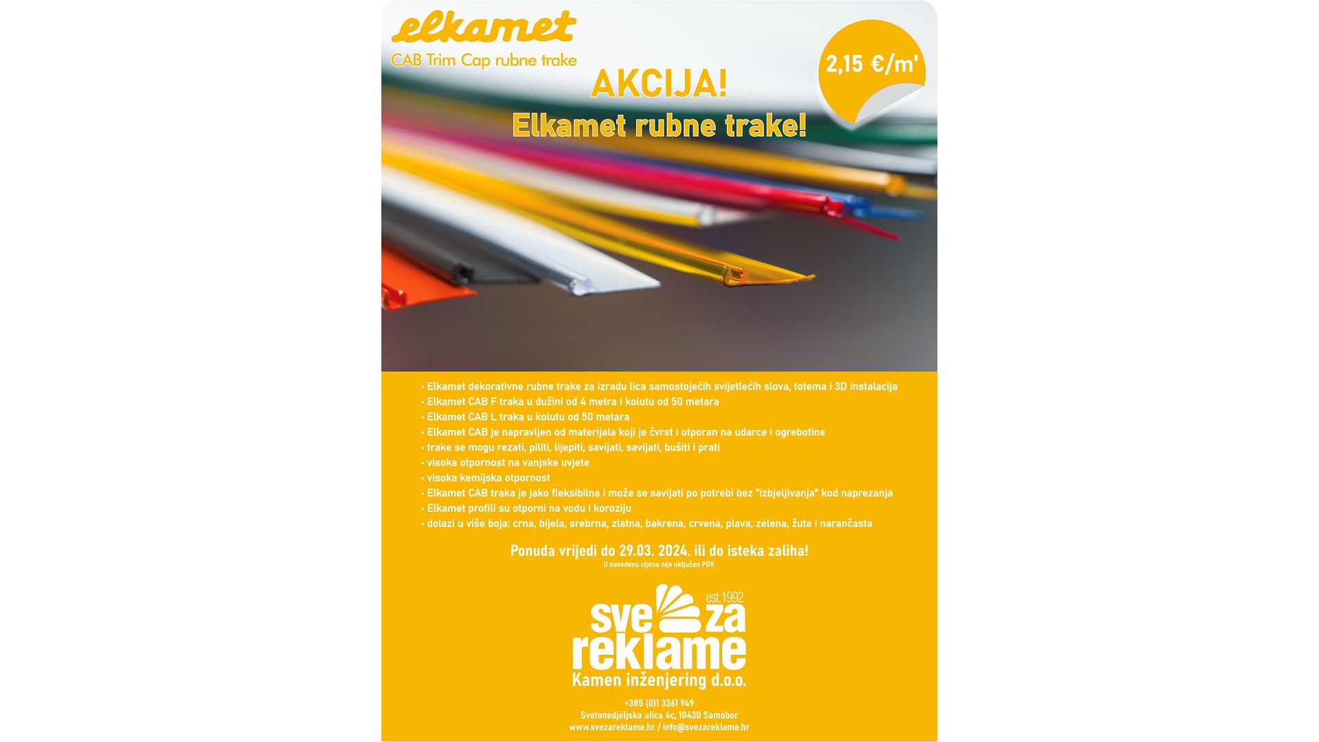 Elkamet rubne trake