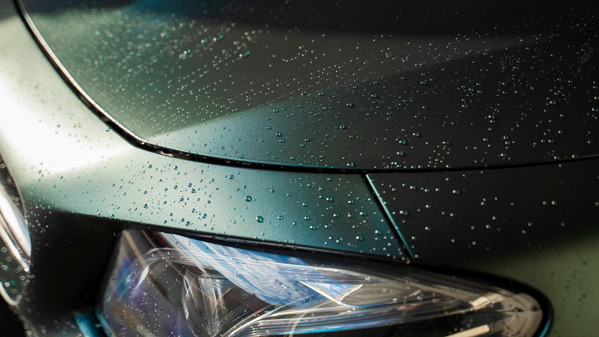 Water,Drops,On,A,Matte,Car,After,Washing